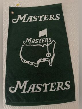Masters Traditional Golf Towel Green/White